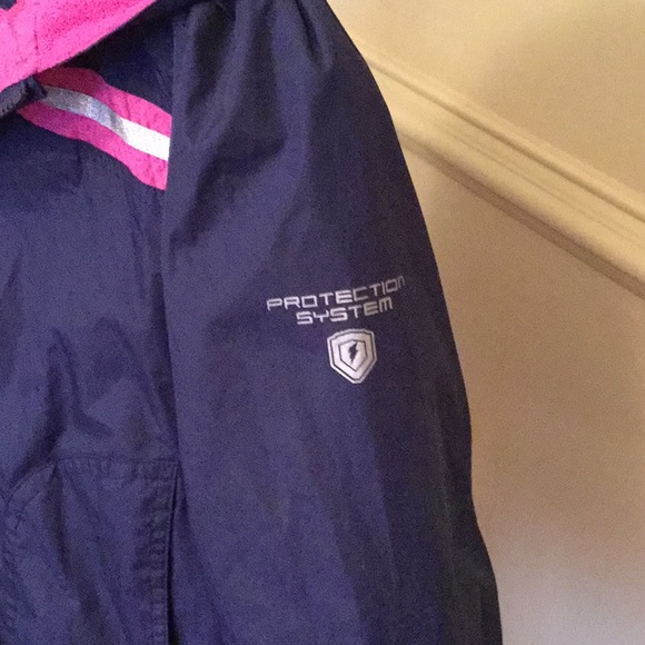 Girls Lined Zip Up Jacket - Picture 4 of 5